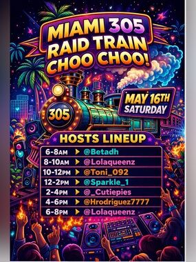 LOLAQUEENZ🦄MIAMI 305 RAID TRAIN🚂MARATHON